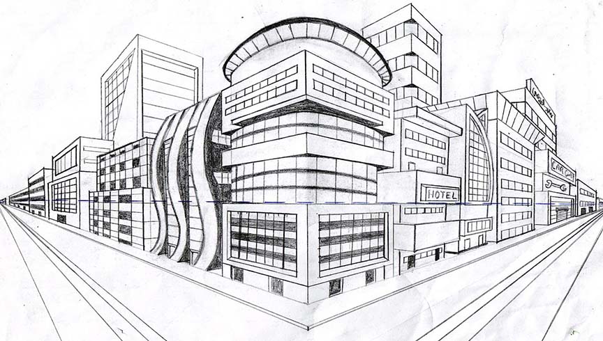 نکاتی در مورد پرسپکتیو در نقاشی و پرسپکتیو در طراحی